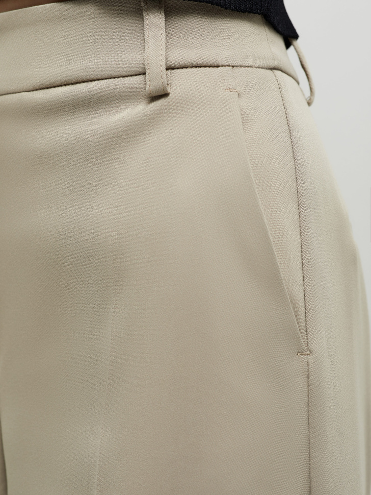 Классические широкие брюки (бежевый, M) от Sela
