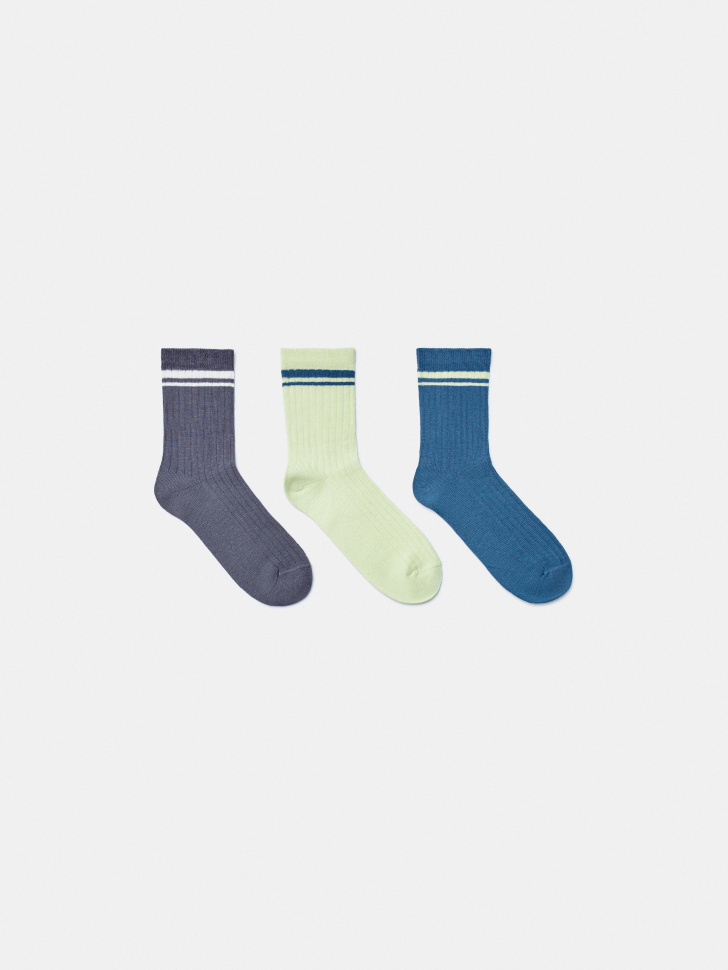 Набор из 3 пар детских носков Sela, разноцветный, арт. 45088
