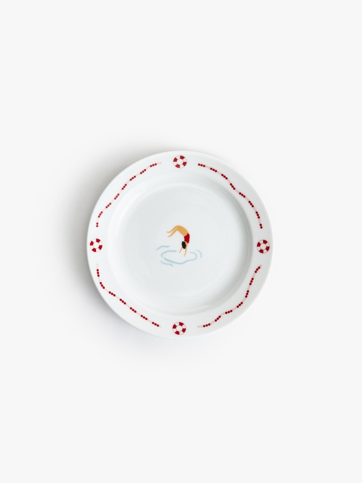 

Десертная тарелка из фарфора с рисунком, SL68042271393