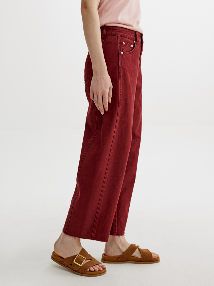 укороченные джинсы баллоны на низкой посадке по цене 3999 руб вид справа