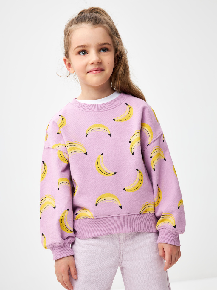 

Свитшот с принтом для девочек