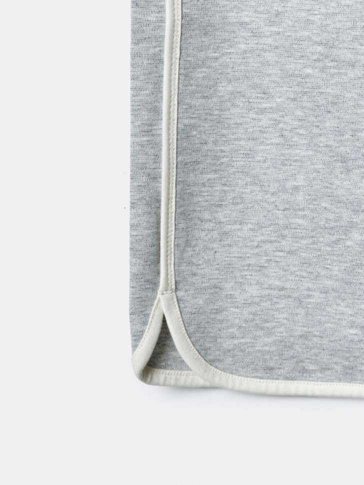 удлиненные трикотажные шорты для девочек из хлопка спереди