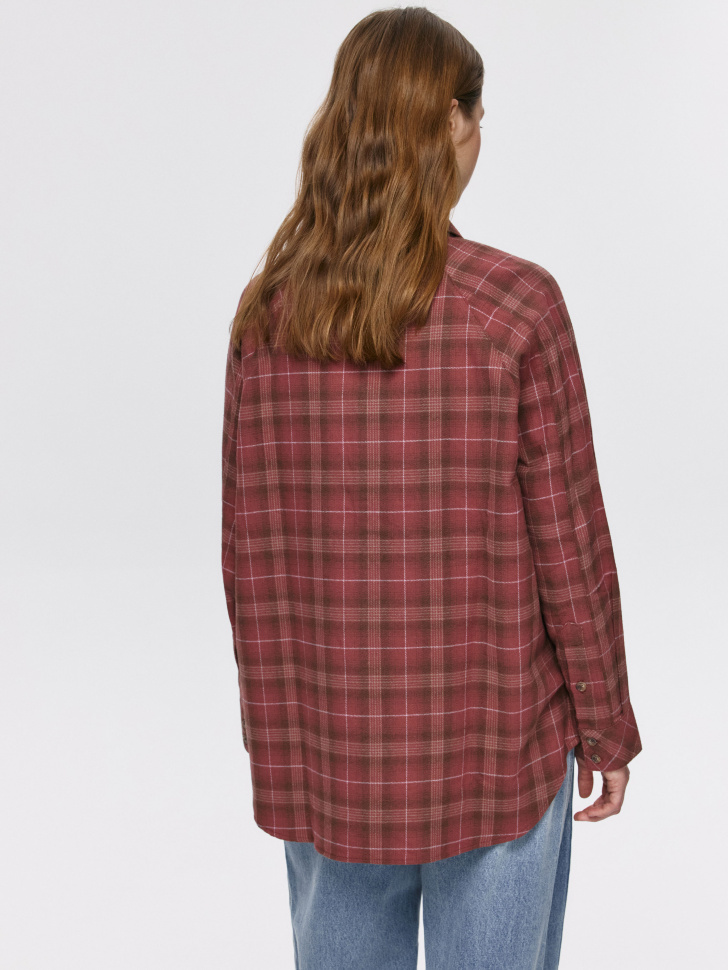 рубашка оверсайз из хлопка по цене 2599 руб вид справа