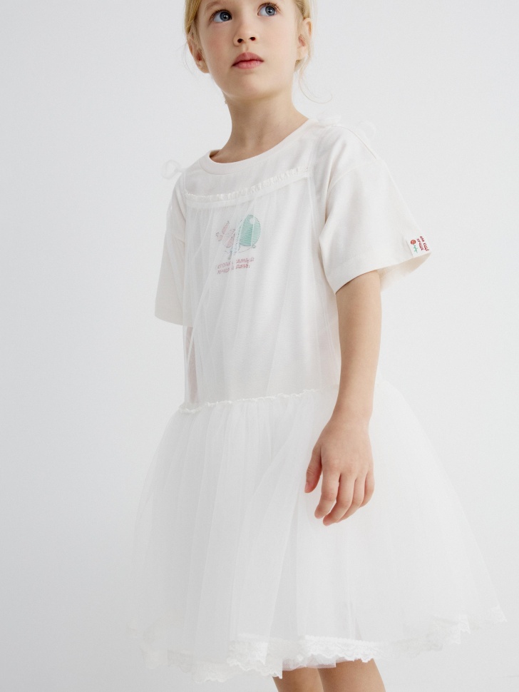 набор из 2 платьев для девочек  x союзмультфильм универсального стиля с лицевой стороны