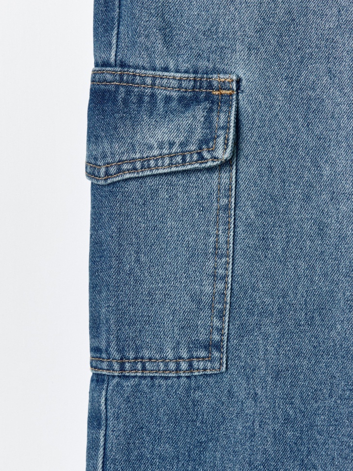 джинсы cargo для мальчиков универсального стиля с лицевой стороны