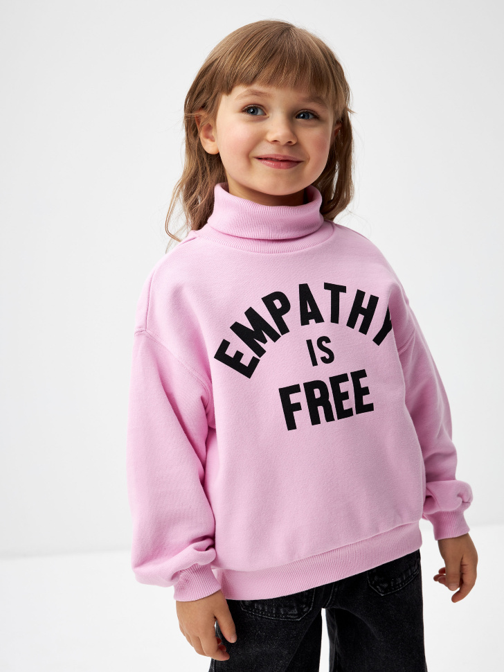 свитер для девочек (розовый, 104) sela 4680168301025 - фото 1