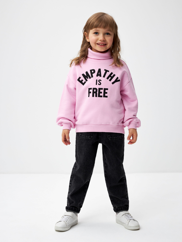 свитер для девочек (розовый, 104) sela 4680168301025 - фото 2