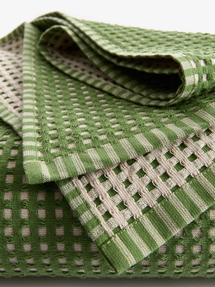 покрывало из хлопка 200х220 см от бренда sela вид слева