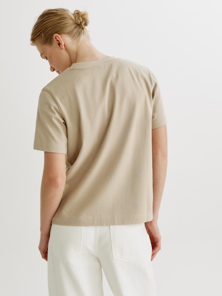 футболка с текстовым принтом по цене 1299 руб вид справа