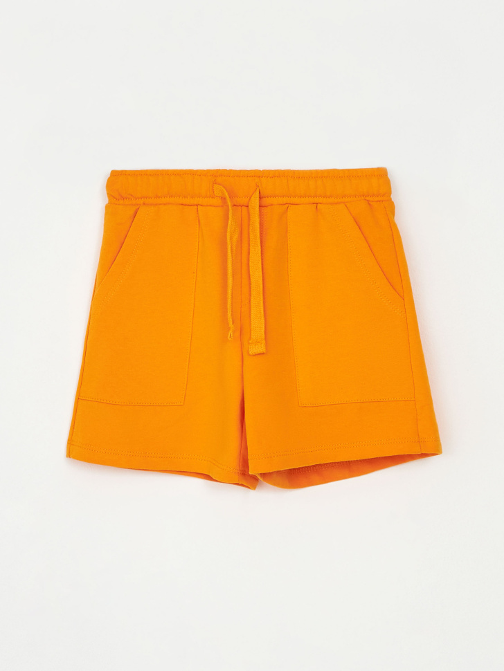 Трикотажные шорты для мальчиков (оранжевый, 104) sela 4680168588716 - фото 3