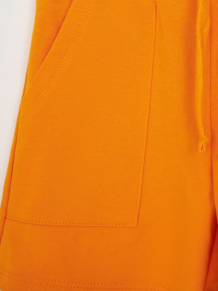 Трикотажные шорты для мальчиков (оранжевый, 104) sela 4680168588716 - фото 5