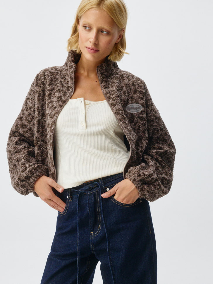 

Толстовка оверсайз из искусственного меха, 4811010419