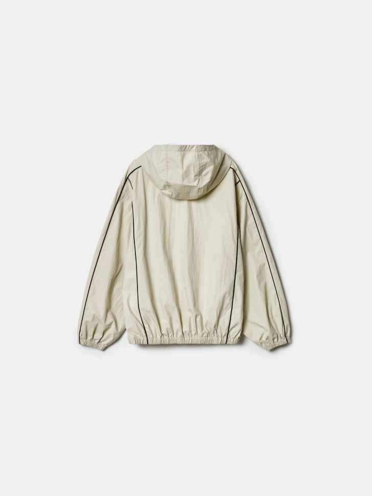 ветровка из смесового хлопка для девочек из хлопка спереди