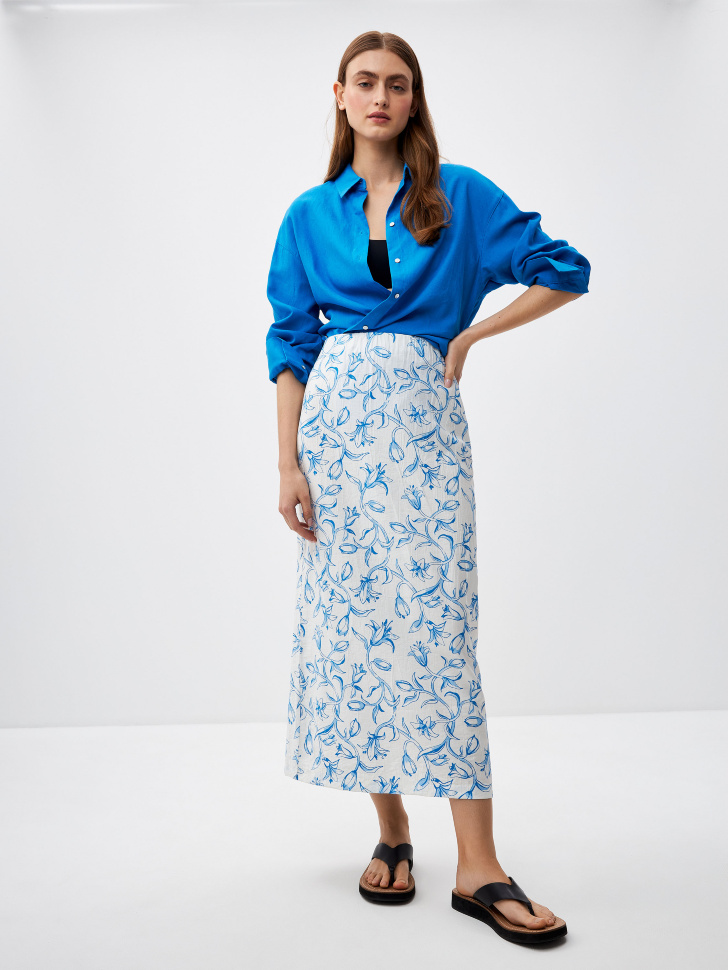 

Юбка макси с принтом