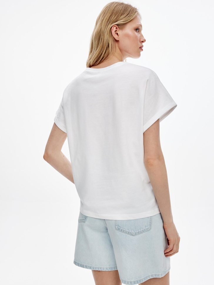 футболка оверсайз с карманом по цене 899 руб вид справа