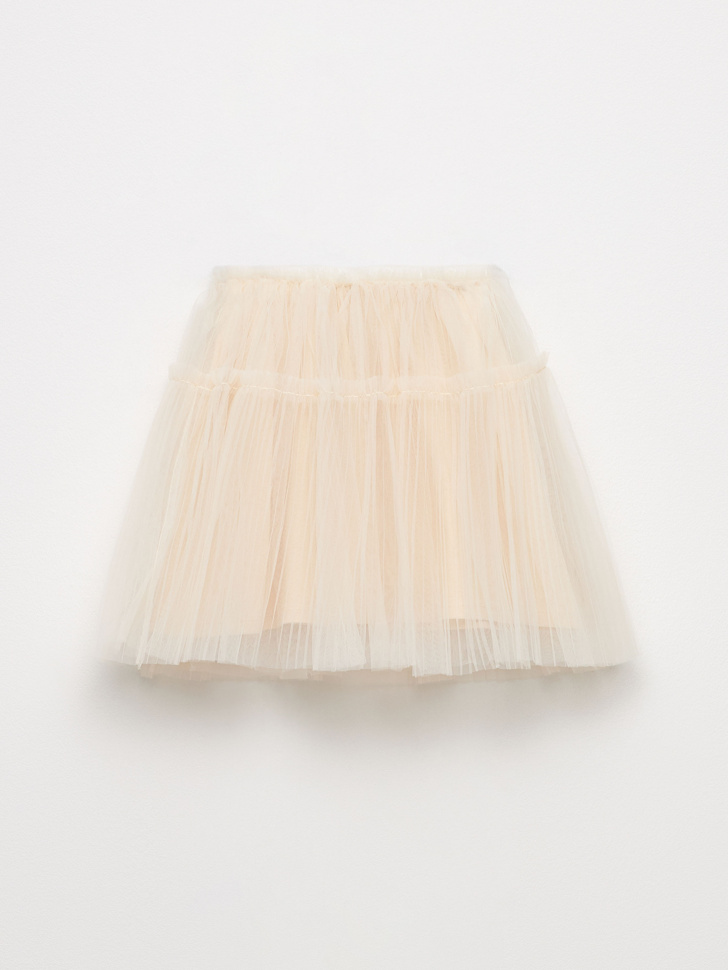 юбка для девочек (белый, 116) sela 4680129974046