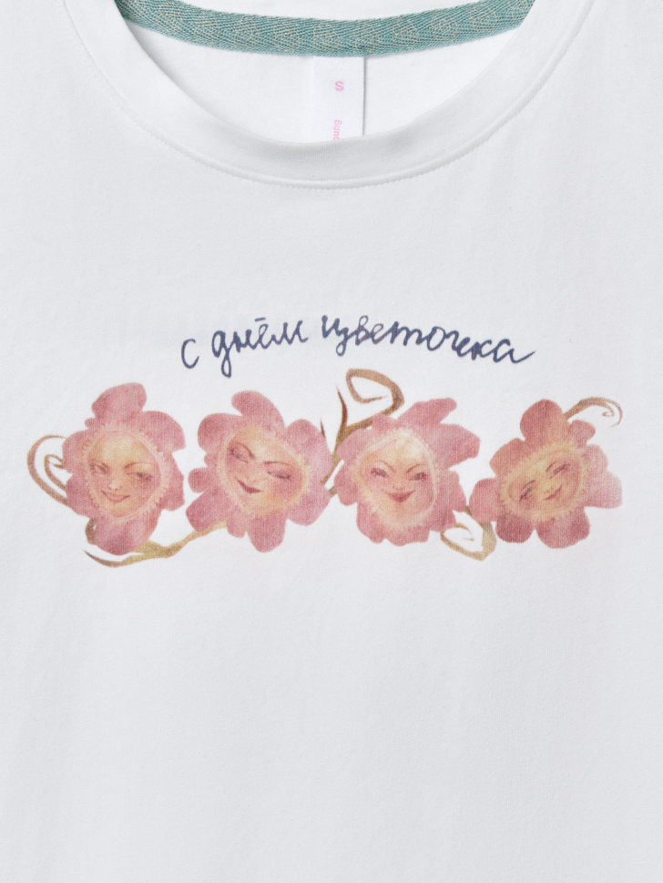 футболка из коллекции art people с анастасией рыбаковой из хлопка спереди