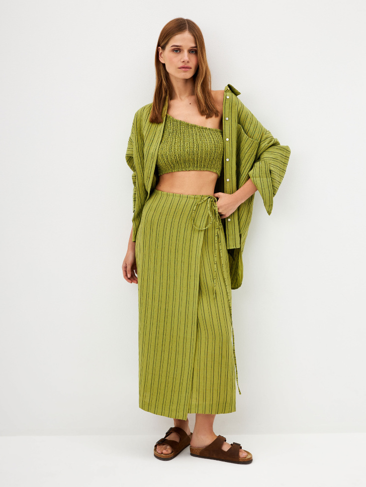 

Юбка из вискозы в полоску