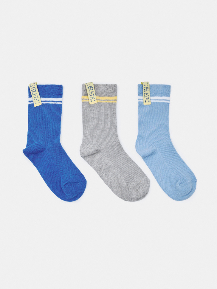 Набор носков Sela для мальчиков (3 пары), разноцветный, арт. 52223