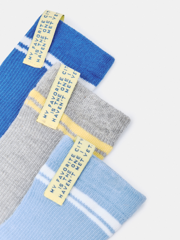 набор из 3 пар носков для мальчиков от бренда sela вид слева