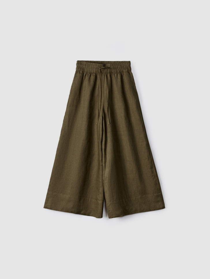 Брюки кюлоты из льна 4799₽