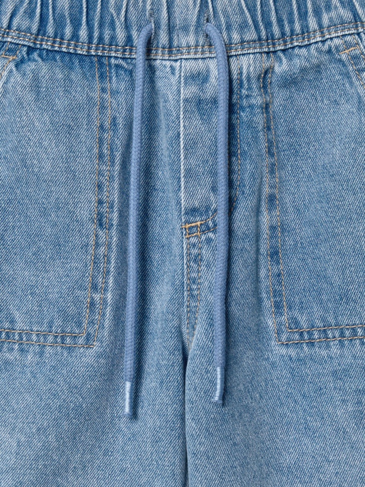 джинсовые шорты на резинке для мальчиков по цене 1599 руб вид справа