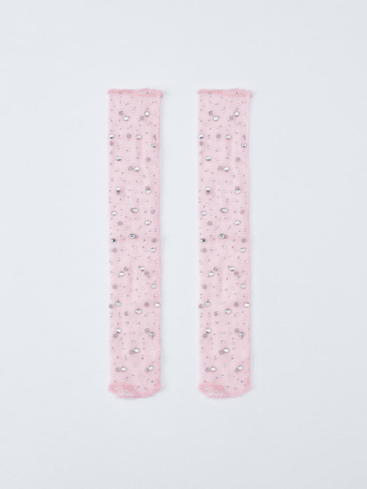 митенки со стразами для девочек 4610517079787 по акции