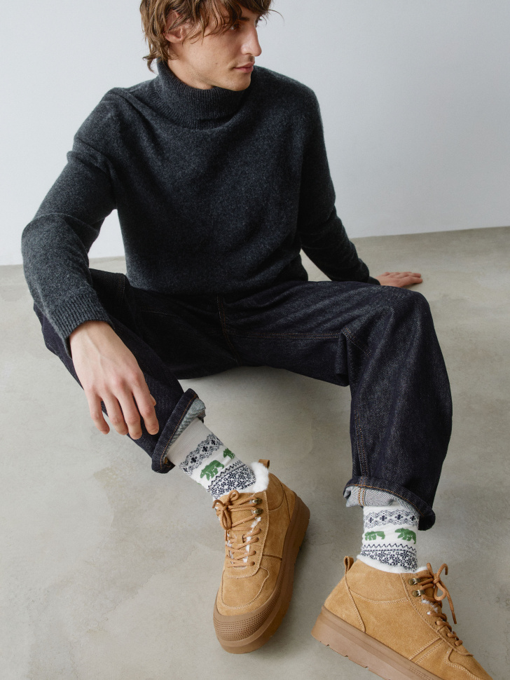 длинные носки новогодние 4610517194152 по акции