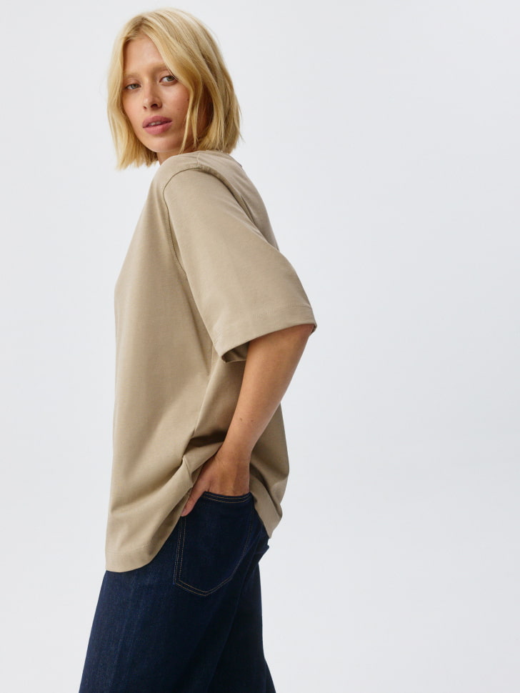 Базовая футболка ALBA oversize fit. Фото №5