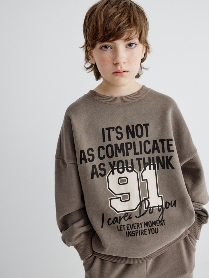 свитшот с принтом для мальчиков 4610517155252 фотография