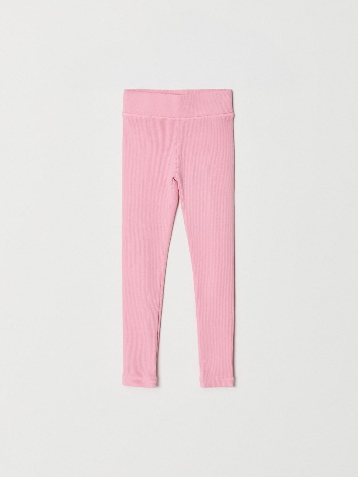 

Базовые леггинсы в рубчик для девочек