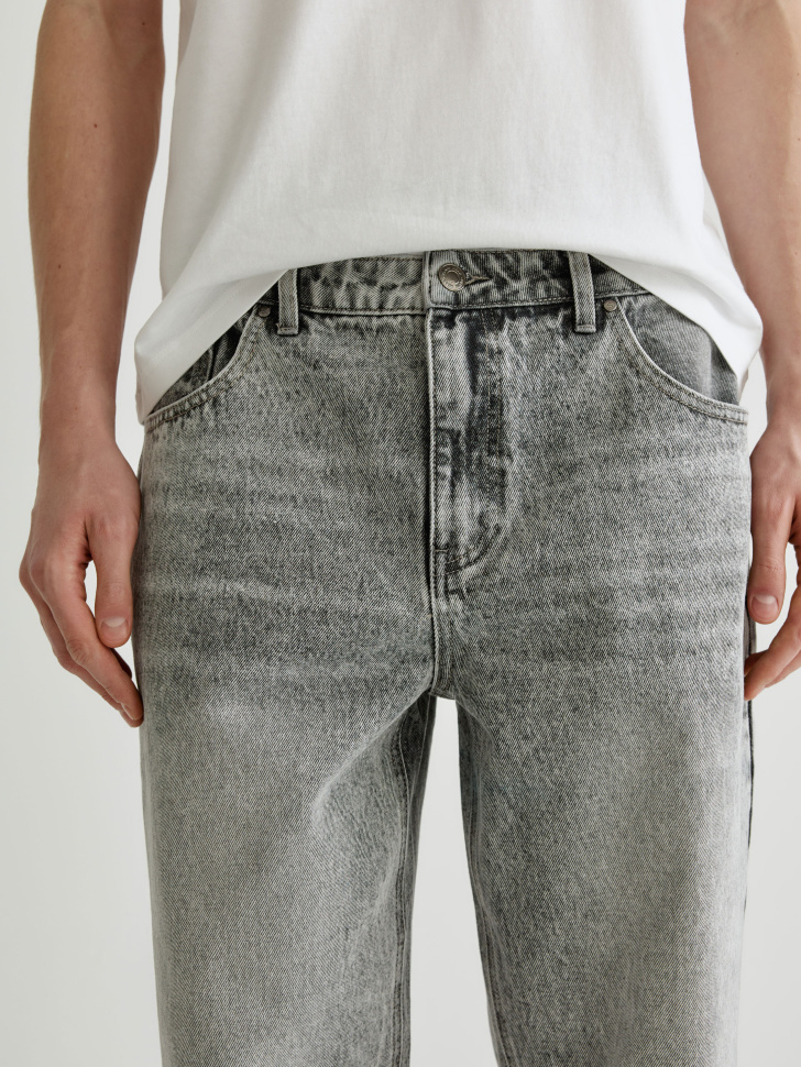 джинсы straight fit со средней посадкой из россии вид сбоку