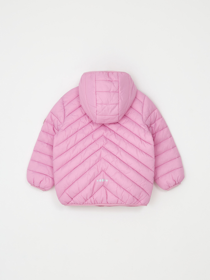 Стеганая куртка с капюшоном для девочек (розовый, 110) sela 4680168231711 - фото 5
