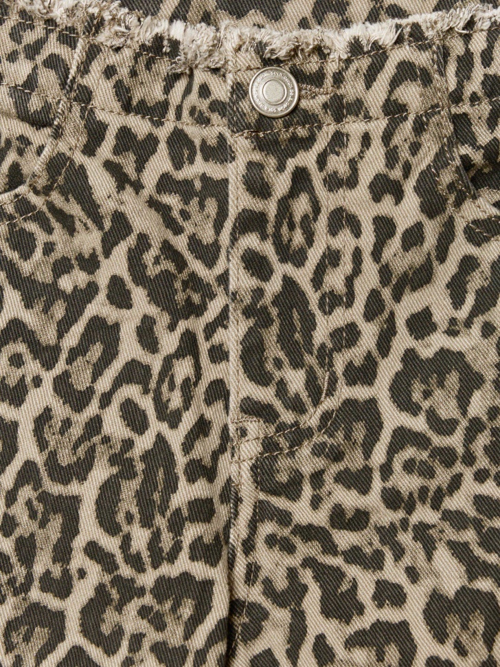 леопардовые джинсы bootcut для девочек по цене 2799 руб вид справа