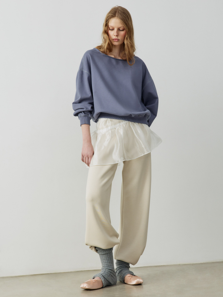 

Трикотажные брюки из смесовой вискозы из линейки SELA Young, SL6803211501