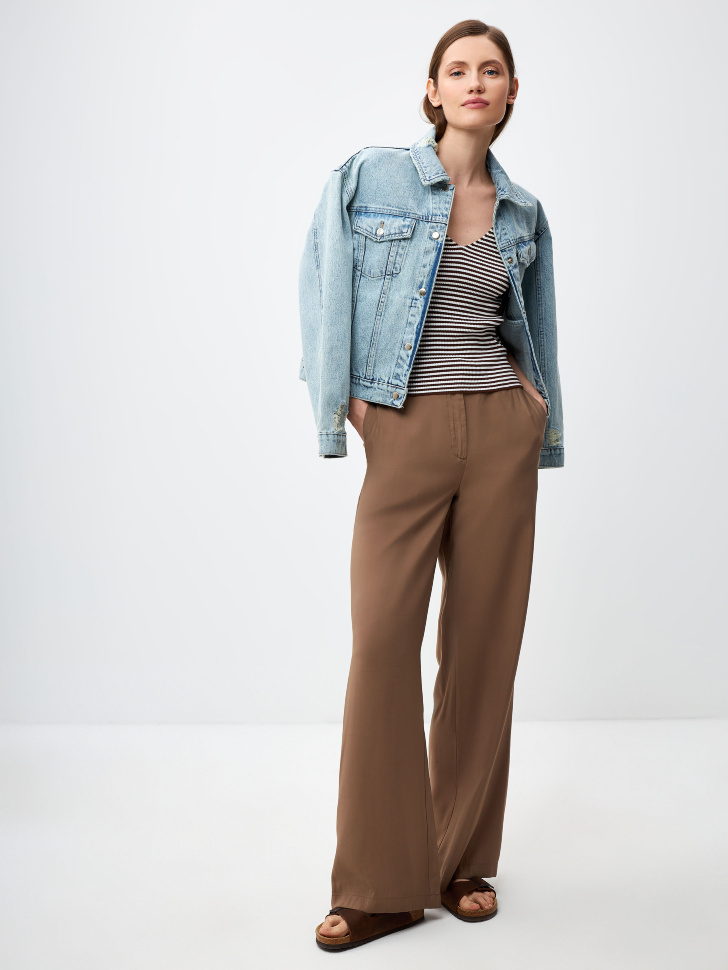 

Широкие брюки из модала