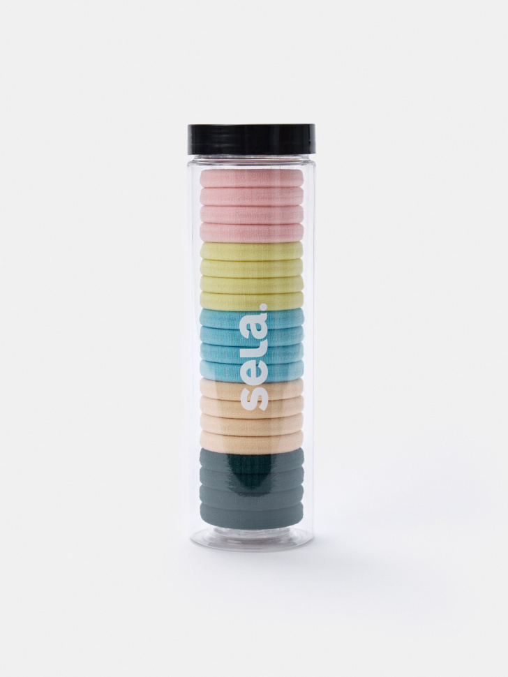 Набор резинок для волос Sela, разноцветный, арт. 43001