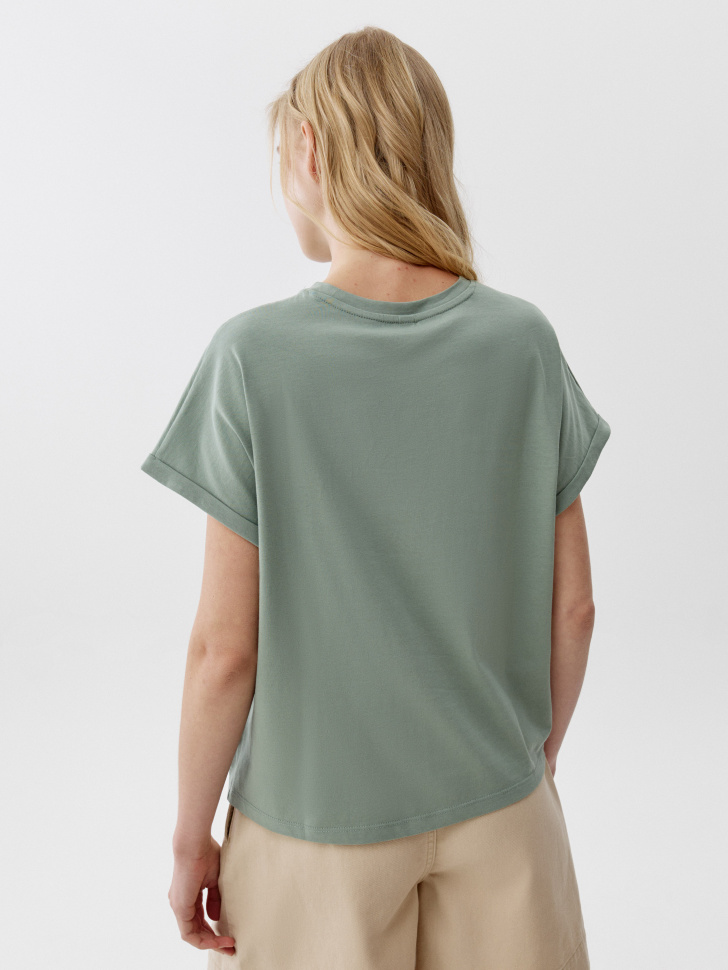 футболка оверсайз с карманом по цене 899 руб вид справа