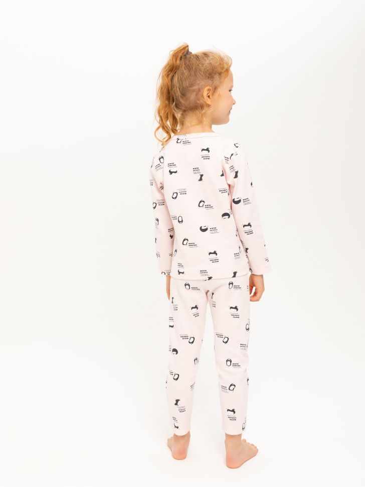 пижама для девочек (розовый, 116-122 (6-7 YEARS)) sela 4603375127561 - фото 6
