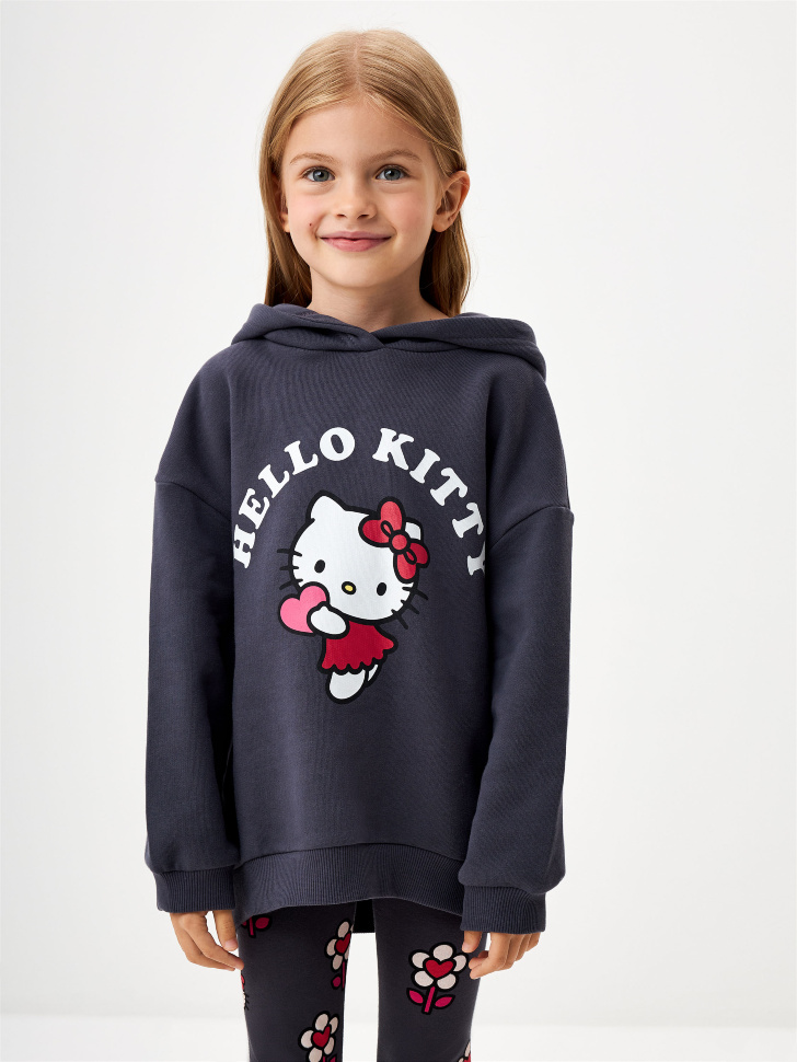 

Худи с принтом Hello Kitty для девочек