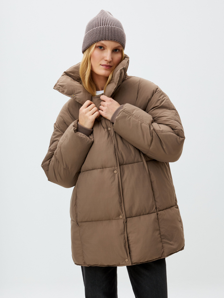 

Дутая удлиненная куртка оверсайз, 4801011104