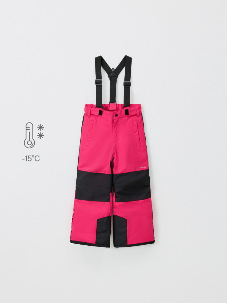 Зимние брюки SELA из мембраны для девочек, разноцветный, арт. 42374