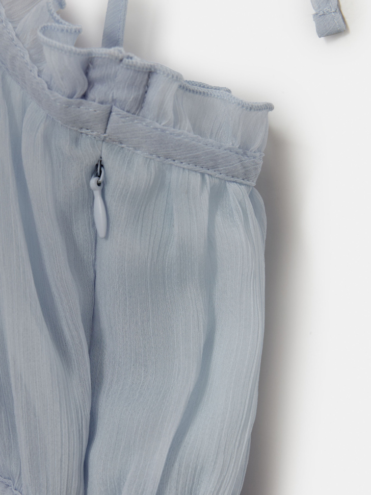 топ из шифона с оборкой из линейки  young из россии вид сбоку