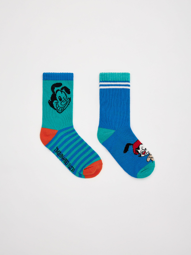 

Набор из 2 пар носков с принтом Озорные анимашки для мальчиков, Принт