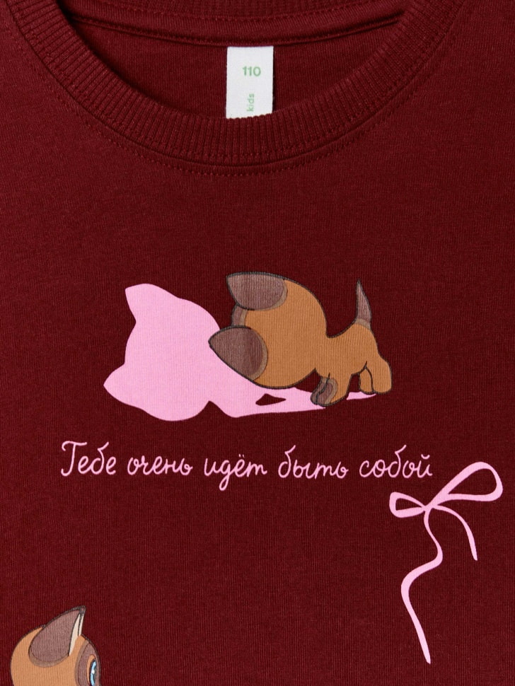 Футболка с принтом для девочек SELA x Союзмультфильм. Фото №6