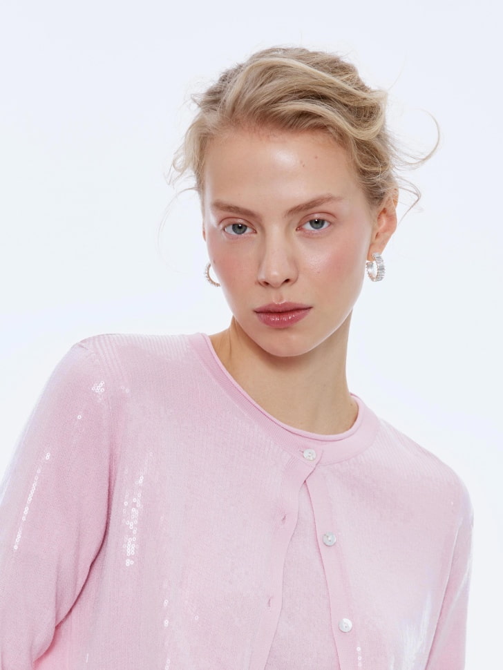 кардиган с пайетками 4610517096739 купить с доставкой