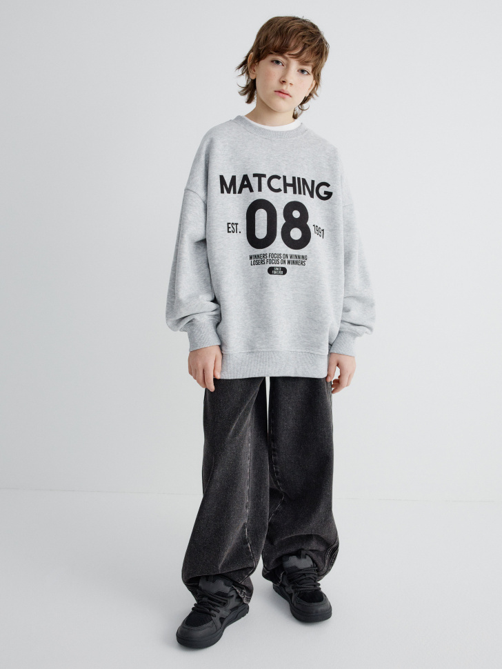 свитшот с принтом для мальчиков 4610517155382 по акции