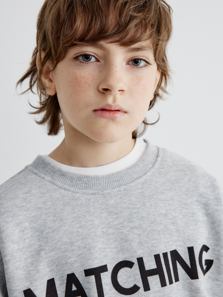 свитшот с принтом для мальчиков 4610517155382 в интернет магазине