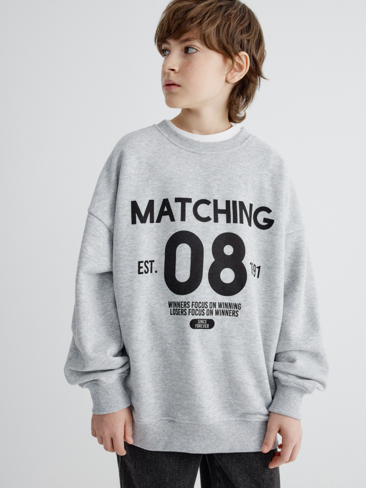 свитшот с принтом для мальчиков 4610517155382 с промокодом