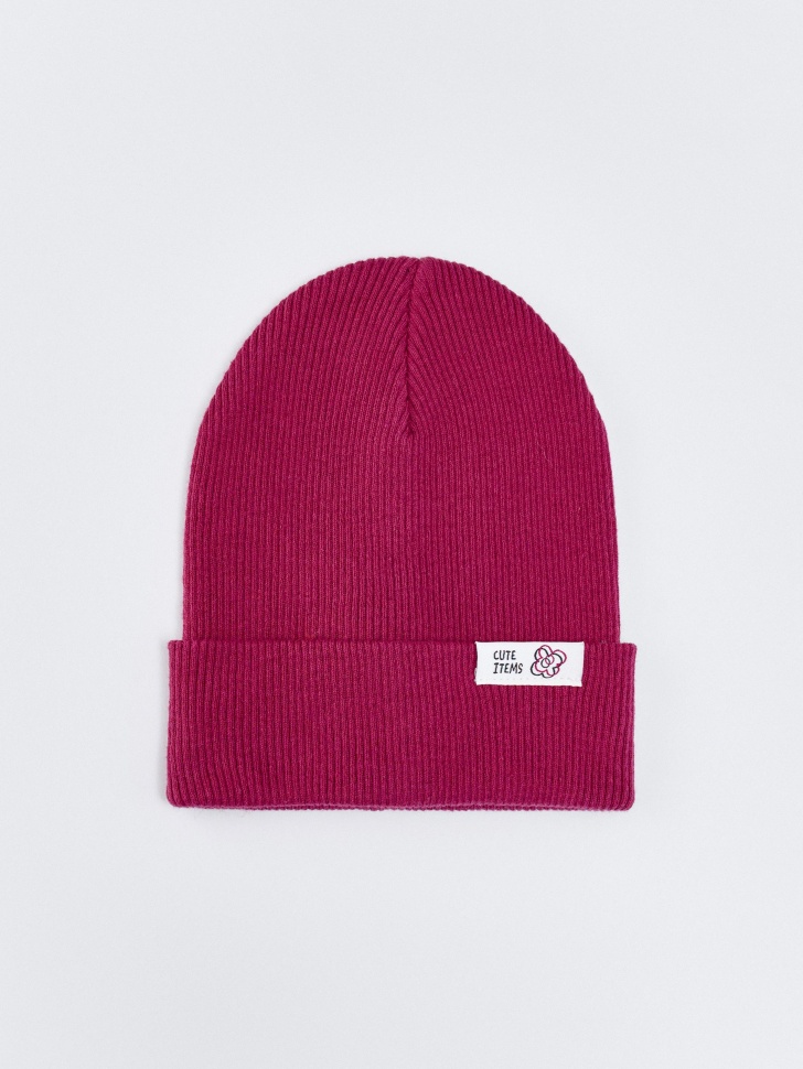 Шапка бини для девочек SELA, розовый, арт. 34537